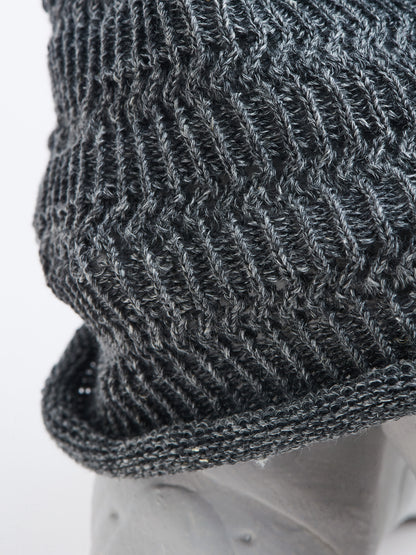 Japanese Hemp Crochet Beanie - details