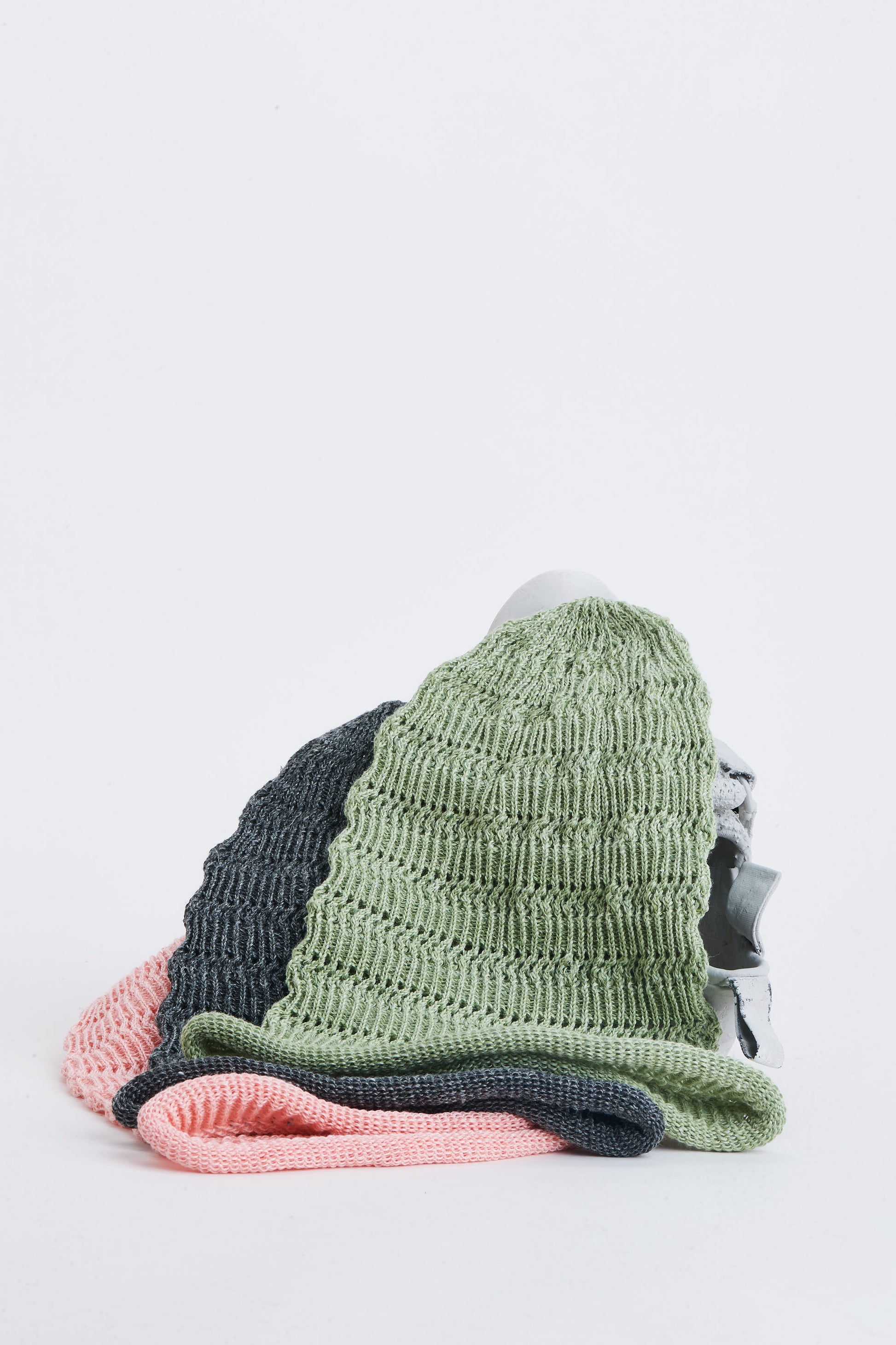 Japanese Hemp Crochet Beanie - color options