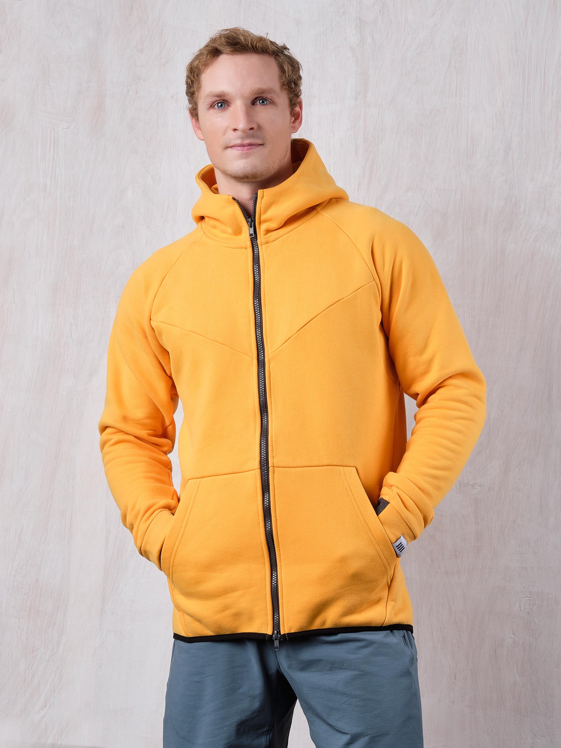 All Cotton Double-zipped Hoodie - front