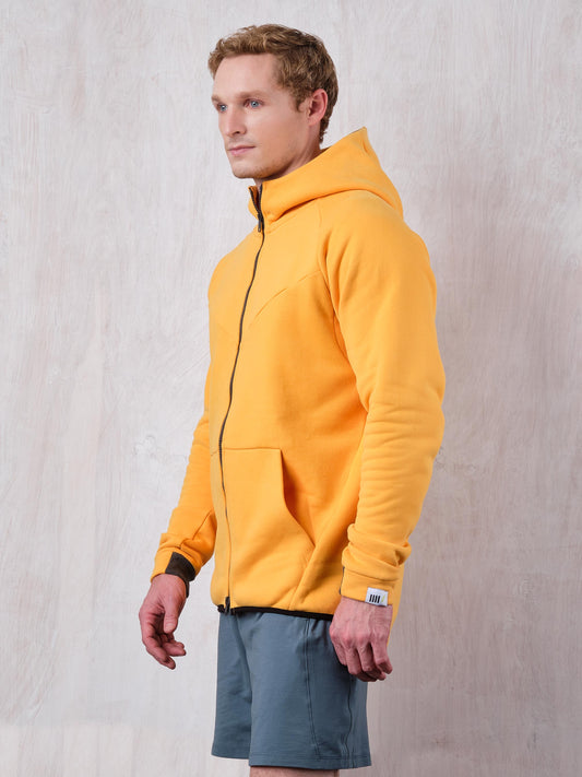 All Cotton Double-zipped Hoodie - side