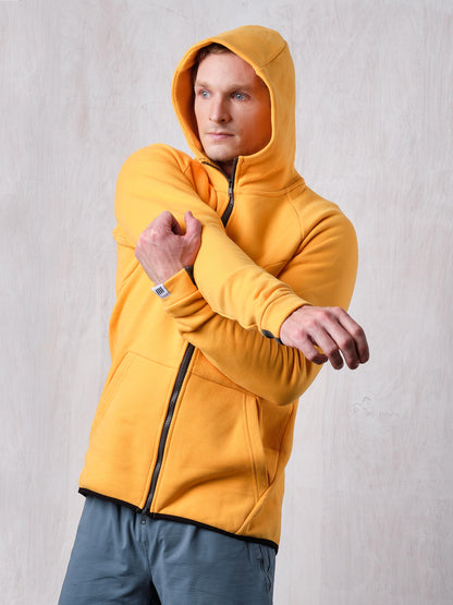 All Cotton Double-zipped Hoodie - flexible 