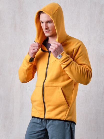 All Cotton Double-zipped Hoodie - overall
