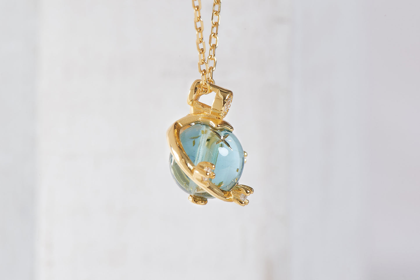 Saturn Opal Necklace