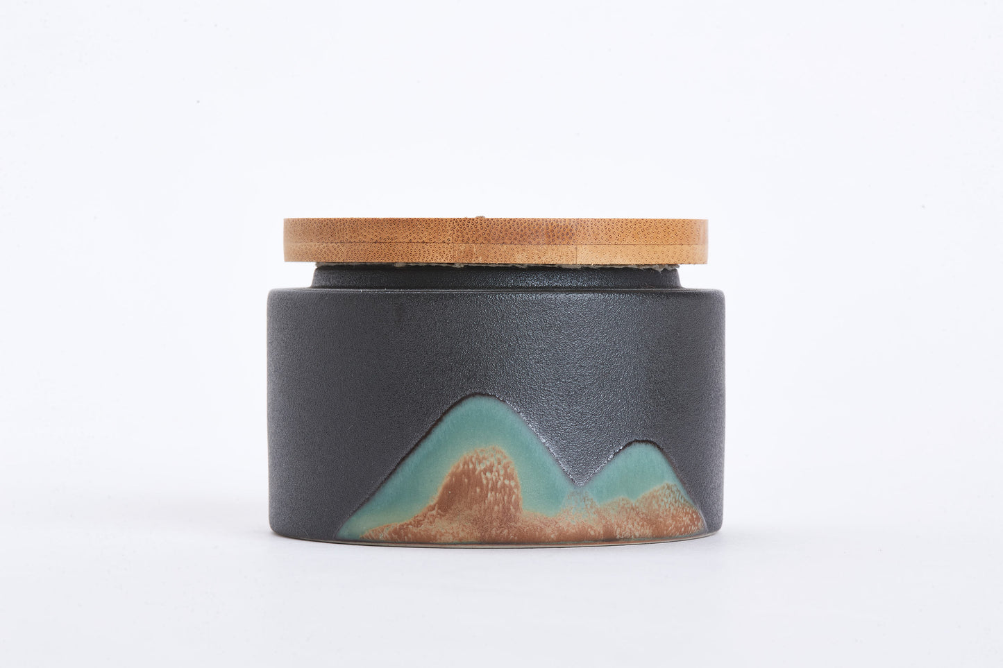 Ceramic Container With Bamboo Lid - Lucid and Real