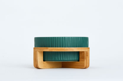 Wooden Stand Pet Bowl - Lucid and Real zero waste life low waste living best sustainable gifts plastic free products live zero waste eco friendly home products sustainable gift ideas scandinavian gifts hygge gifts hygge lifestyle hygge life eco friendly gifts scandinavian design zero waste store biodegradable plastic