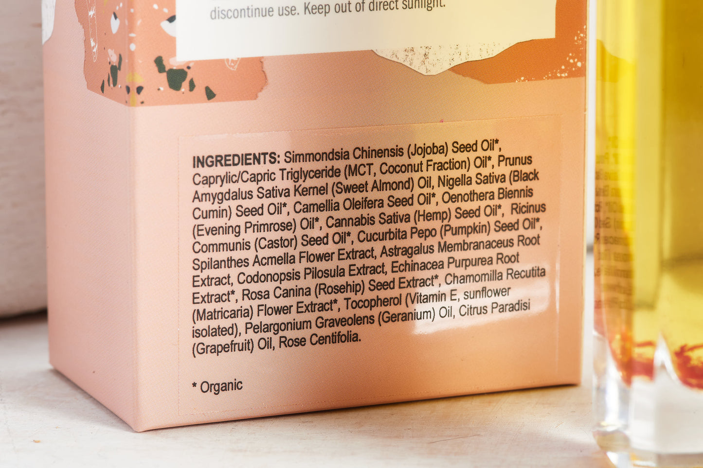 Floral Dry Body Oil - ingredients 