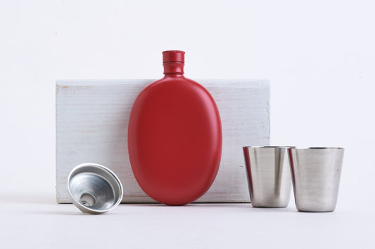 Red Satin Flask - Lucid and Real