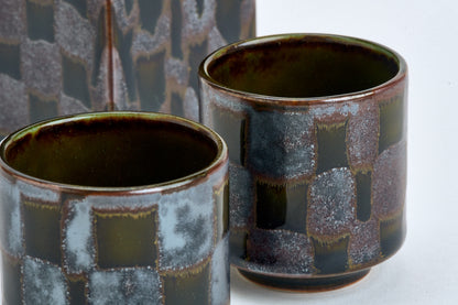 Textured sake cups