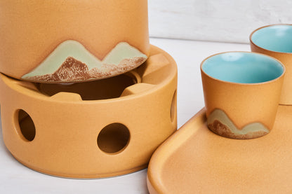 Printed Ceramic Tea Cup Set