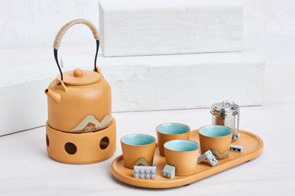 Printed Ceramic Tea Set