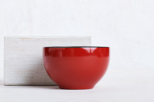 Lacquer Finished Wooden Rice Bowl