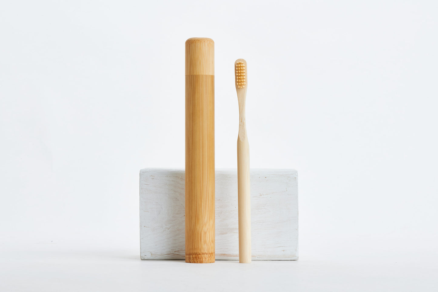 Bamboo Toothbrush with Travel Case