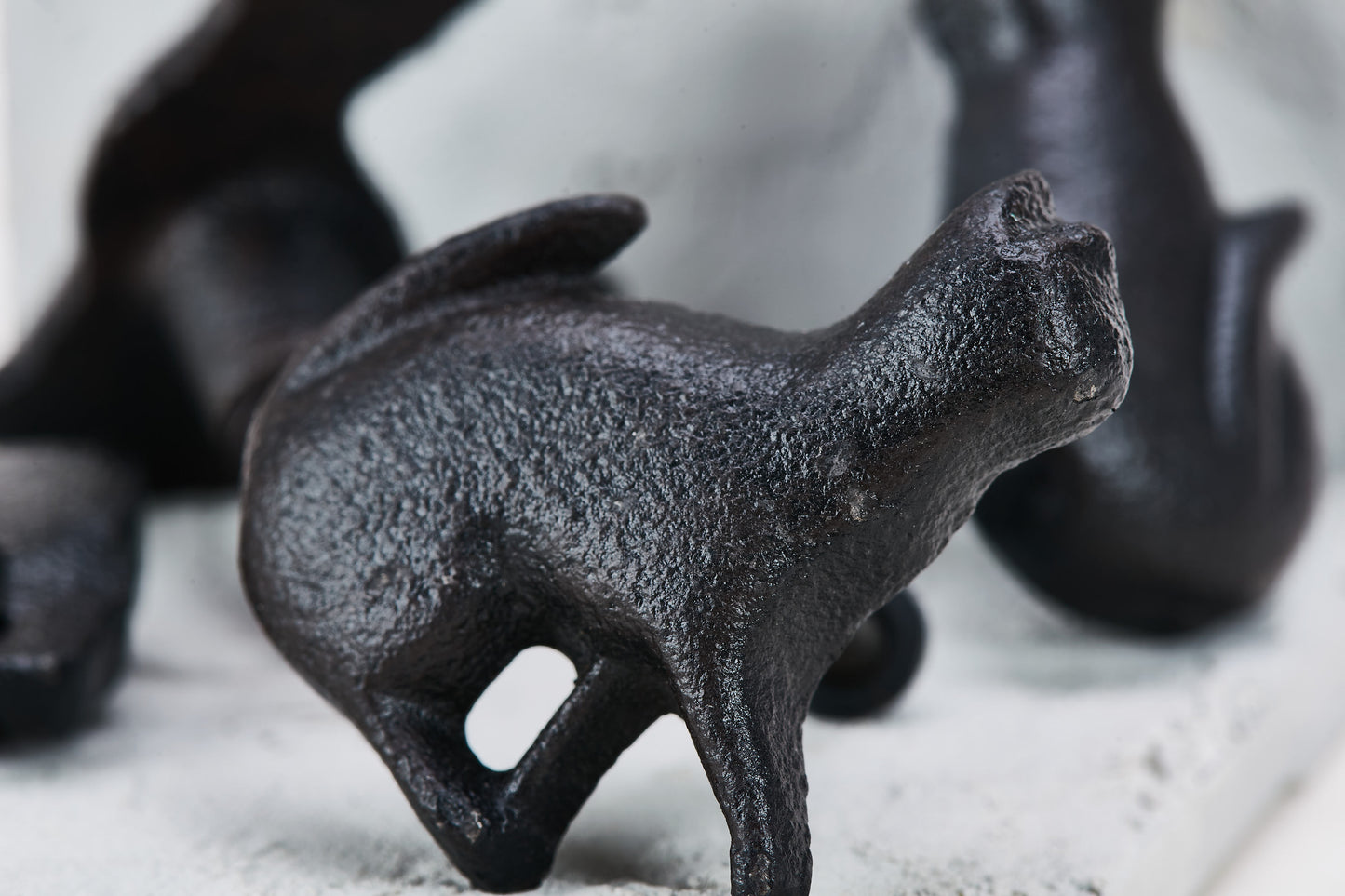 Cast Iron Kitty Drawer Pulls - Lucid and Real