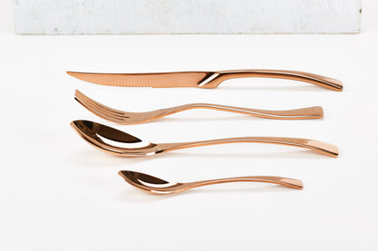 High Shine Rose Gold Silverware - Lucid and Real