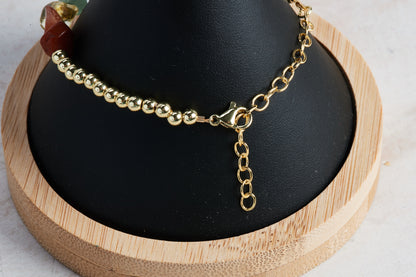 Chakra Gold Beads Bracelet