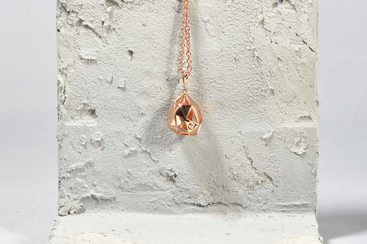 Rose Gold Polygon Cut-out Charm - Lucid and Real