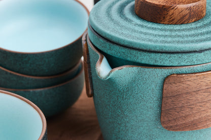 Large Ceramic Travel Tea Set (4 cups)