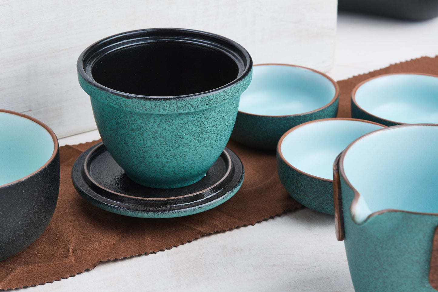 Large Ceramic Travel Tea Set (4 cups)