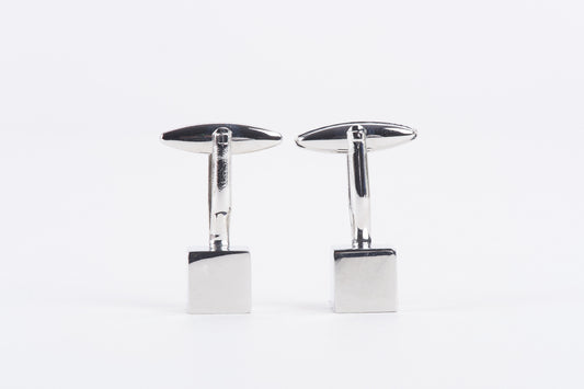Silver Cube Cuff Links - Lucid and Real