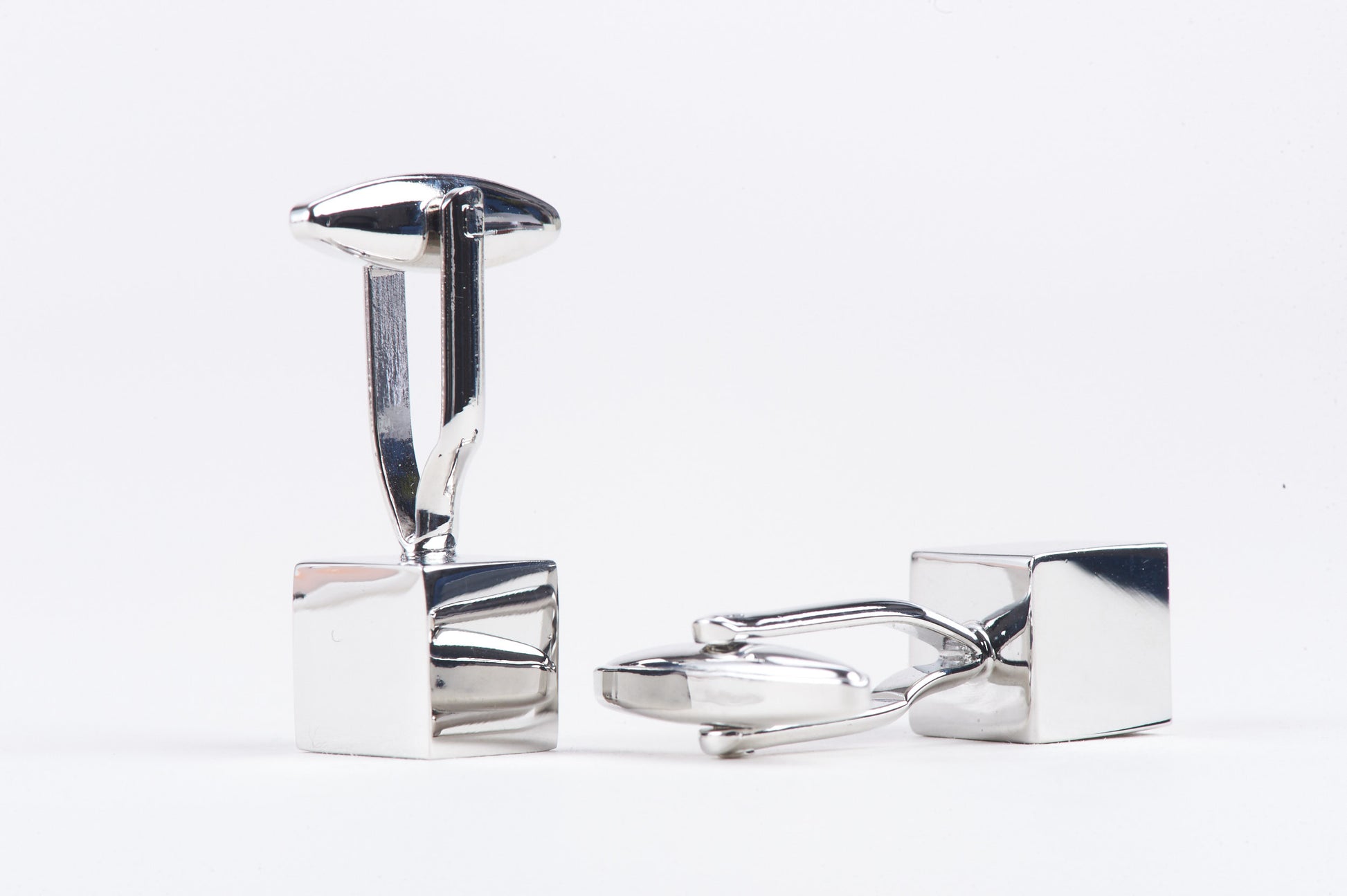 Silver Cube Cuff Links - Lucid and Real