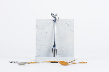 Silver Teaspoon and Dessert Fork Set - Lucid and Real