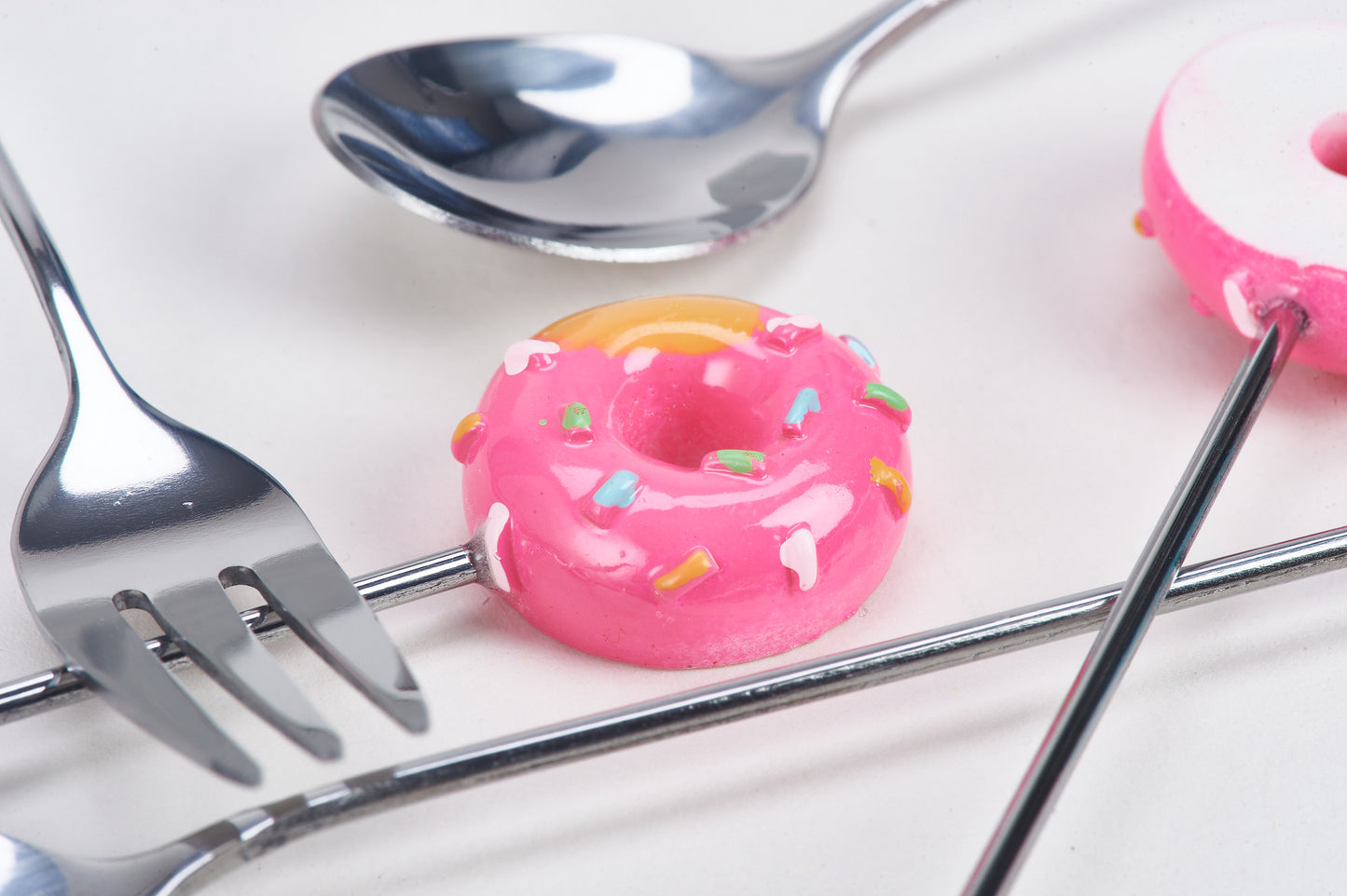 Baby Blue Doughnut Fork & Spoon - Lucid and Real
